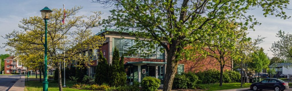 Photo panoramique de la caserne de pompiers